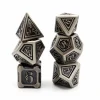 Foam Brain Dobbelstenen>Alchemist Metals Rpg Dice Set Iron (7) Reprint