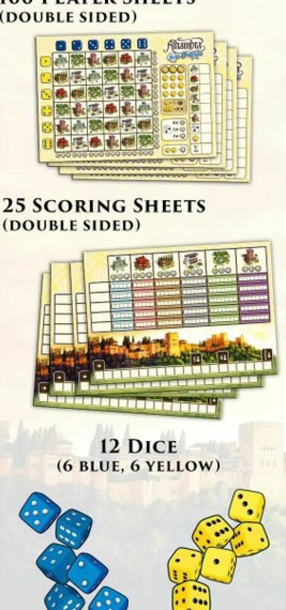 Queen Games Dobbelspellen>Alhambra: Roll & Write
