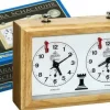 Philos Schaakklokken>Aradora Houten Schaakklok (Mechanisch)