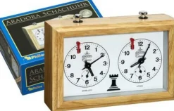 Philos Schaakklokken>Aradora Houten Schaakklok (Mechanisch)