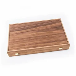Manopoulou Hout>Backgammon American Walnut With Black Oak - Large