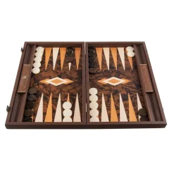 Manopoulou Hout>Backgammon: California Walnut Burl