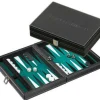 Philos Reisset>Backgammon Kassette Tinos Klein Magnetisch (Groen)