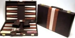Hot Games Vinyl>Backgammon Koffer Bruin 46 Cm