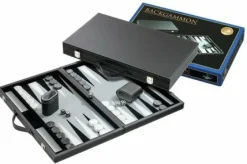 Philos Vilt>Backgammon Koffer Groot Standaard (Grijs)