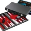 Philos Vilt>Backgammon Koffer Groot Standaard (Rood)
