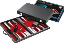 Philos Vilt>Backgammon Koffer Groot Standaard (Rood)