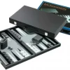 Philos Vilt>Backgammon Koffer Standaard Medium (Grijs)