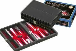 Philos Reisset>Backgammon Koffer Tinos Magnetisch (Rood)