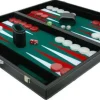 Hot Games Vilt>Backgammonkoffer Zwart/Groen Xl
