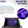 Fanroll Dobbelstenen>Blacklight Dice Tray Met D20