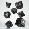 Q Workshop Dobbelstenen>Bloodsucker Black & Silver Dice Set