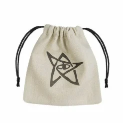 Q Workshop Dobbelstenen>Call Of Cthulhu Beige & Black Dice Bag