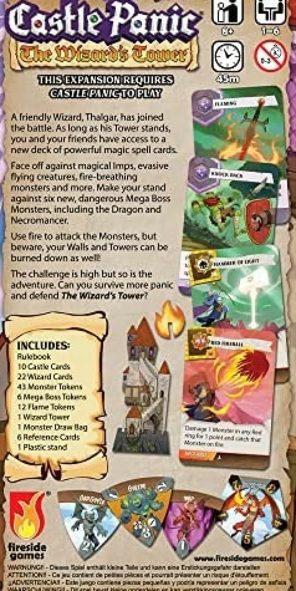 Fireside Games Strategische Spellen>Castle Panic The Wizards Tower 2Nd Edition