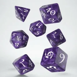 Q Workshop Dobbelstenen>Classic Rpg Lavender & White Dice Set (7)