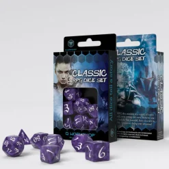 Q Workshop Dobbelstenen>Classic Rpg Lavender & White Dice Set (7)