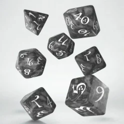 Q Workshop Dobbelstenen>Classic Rpg Smoky & White Dice Set (7)