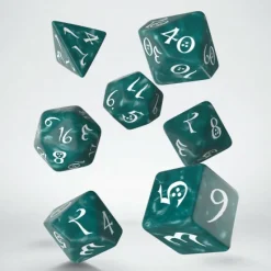 Q Workshop Dobbelstenen>Classic Rpg Stormy & White Dice Set (7)