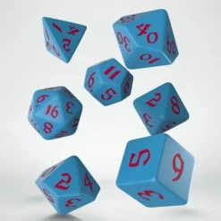 Q Workshop Dobbelstenen>Classic Runic Blue & Red Dice Set (7)