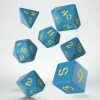 Q Workshop Dobbelstenen>Classic Runic Blue & Yellow Dice Set (7)