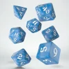 Q Workshop Dobbelstenen>Classic Runic Glacier & White Dice Set (7)
