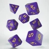 Q Workshop Dobbelstenen>Classic Runic Purple & Yellow Dice (7)