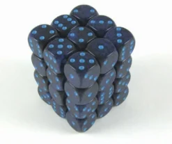 Chessex Dobbelstenen>Cobalt Speckled D6 12Mm Dobbelsteen Set (36 Stuks)