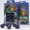 Q Workshop Dobbelstenen>Coc Horror On The Orient Express Black & Purple Dice Set (7)