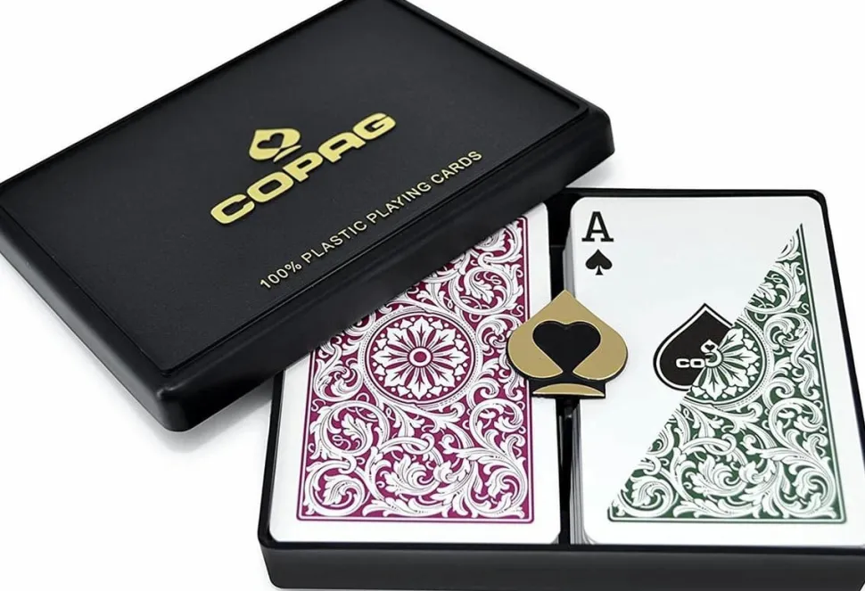 Cartamundi Roulette / Poker>Copag - Double Deck Bridge Size (Red/Green)