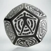 Q Workshop Dobbelstenen>D12 Black & White Hit Location Die (1)