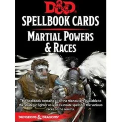 Gale Force 9 Spellbook Cards>D&D Spellbook Cards - Martial Powers & Races (61 Cards)