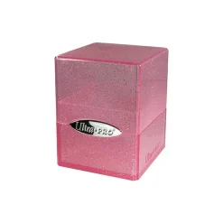 Ultra Pro Deckboxen>Deckbox Sating Cube Glitter Pink
