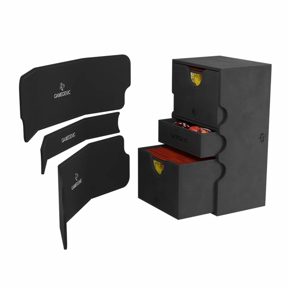 Gamegenic Opbergboxen>Deckbox Stronghold 200+ - Black