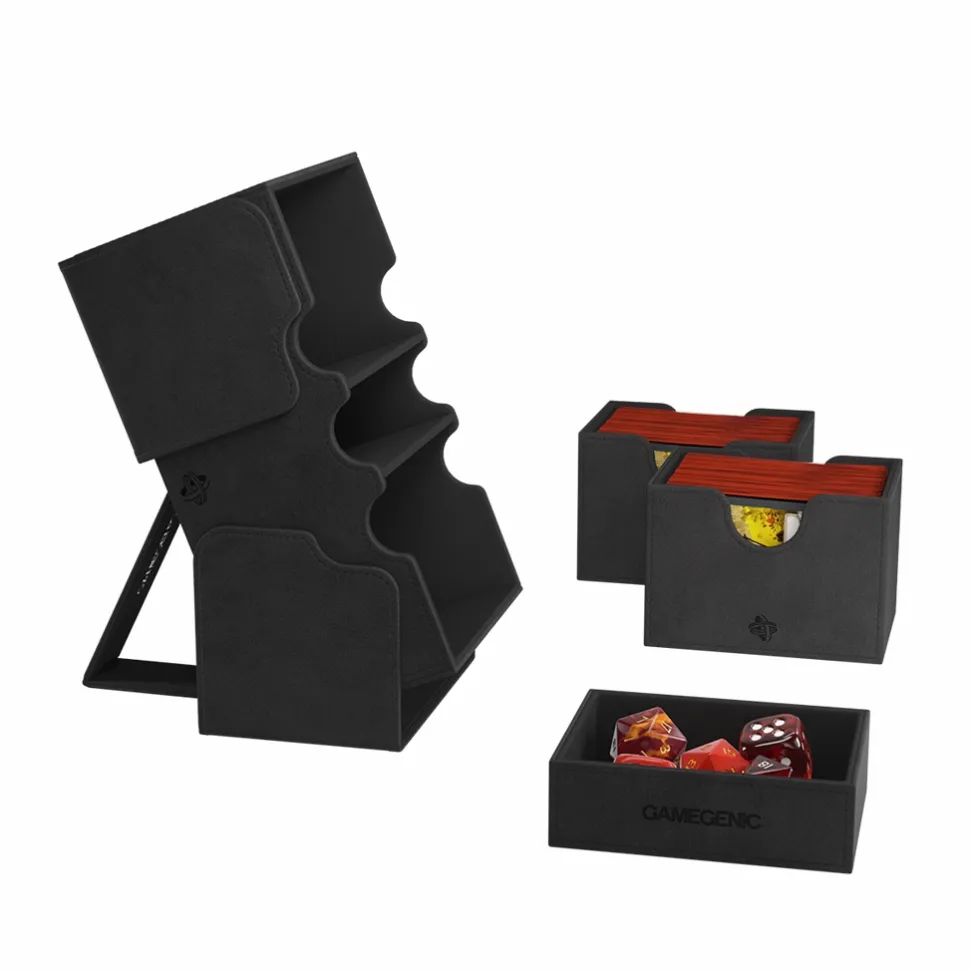 Gamegenic Opbergboxen>Deckbox Stronghold 200+ - Black