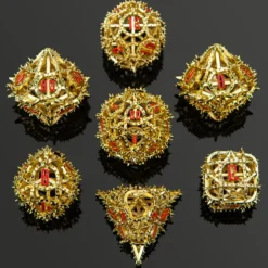Hymngo Dobbelstenen>Demon Cage Hollow Dice Set Gold (7)
