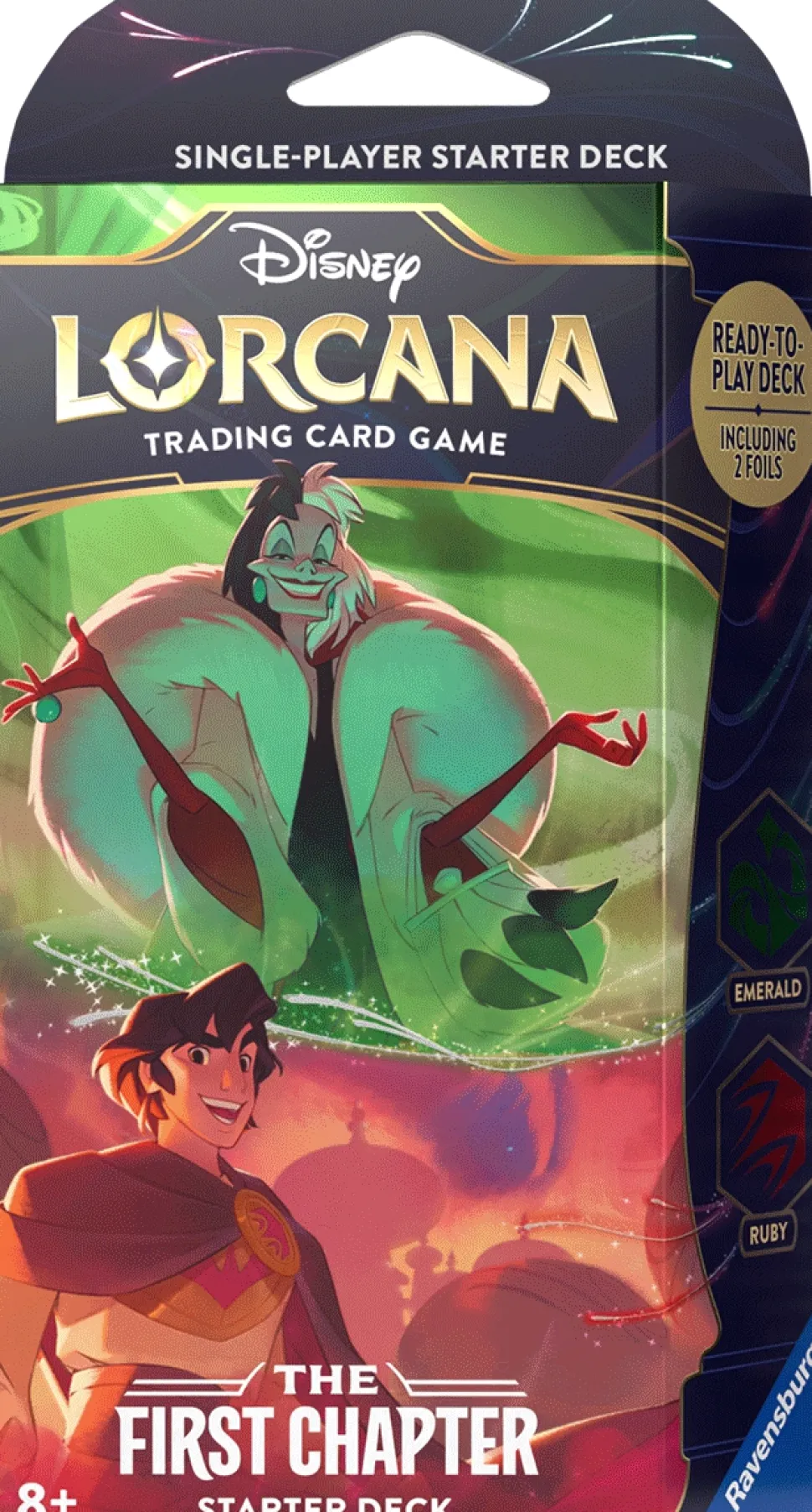 Ravensburger Disney Lorcana Series>Disney Lorcana: The First Chapter - Starter Deck - Cruella & Aladdin