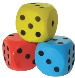 Hot Games Dobbelstenen>Dobbelsteen Schuimrubber Rood