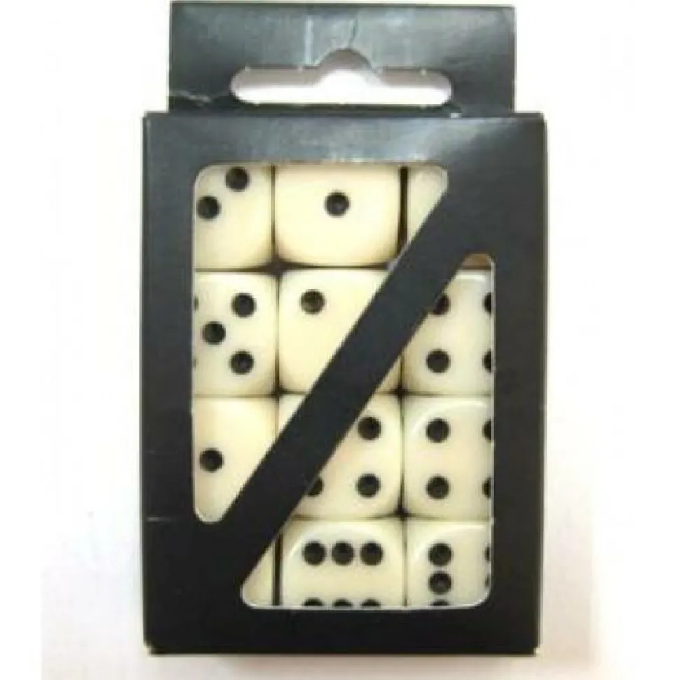 Hot Games Dobbelstenen>Dobbelstenen 12 Stuks 16Mm
