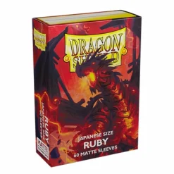 Dragon Shield Sleeves (Small Cards)> - Small Ruby Matte (60)
