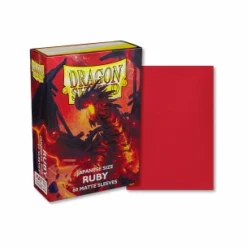 Dragon Shield Sleeves (Small Cards)> - Small Ruby Matte (60)