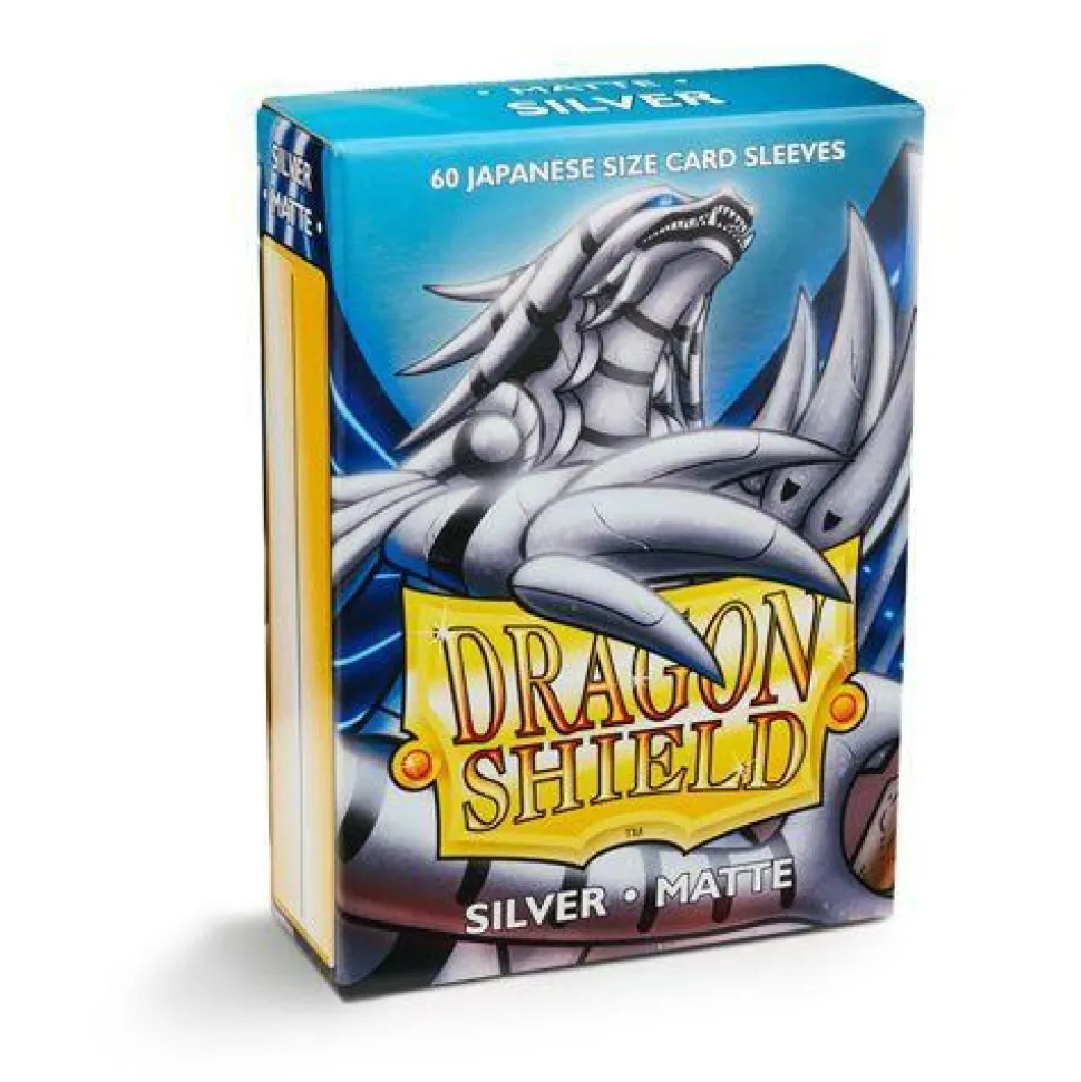 Arcane Tinmen Sleeves (Small Cards)>Dragon Shield - Small: Silver Matte (60)