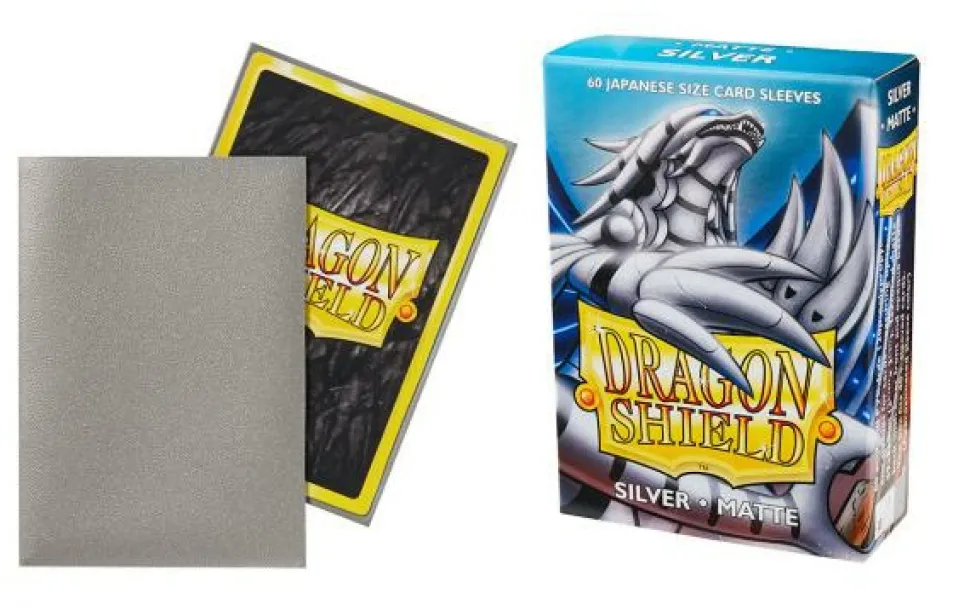 Arcane Tinmen Sleeves (Small Cards)>Dragon Shield - Small: Silver Matte (60)