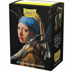 Arcane Tinmen Sleeves (Standard Size)>Dragon Shield Brushed Art Sleeves - Girl With A Pearl Earring (100 Sleeves)