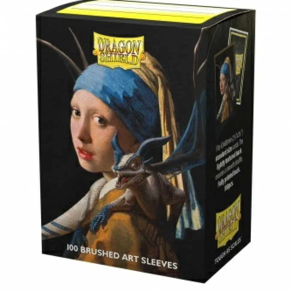 Arcane Tinmen Sleeves (Standard Size)>Dragon Shield Brushed Art Sleeves - Girl With A Pearl Earring (100 Sleeves)
