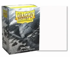 Arcane Tinmen Sleeves (Standard Size)>Dragon Shield Sleeves - Snow Dual Matte (100 Stuks)