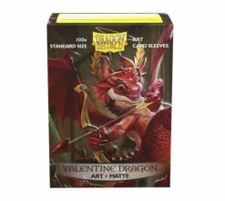 Arcane Tinmen Sleeves (Standard Size)>Dragon Shield Standard Matte Art Sleeves - Valentine 2020 Dragon (100 Sleeves)