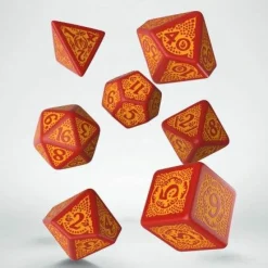 Q Workshop Dobbelstenen>Dragon Slayer Red & Orange Dice Set