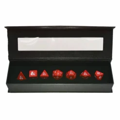 Ultra Pro Dobbelstenen>Dungeons And Dragons Heavy Metal Red & White Rpg Dice Set