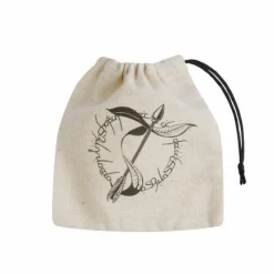 Q Workshop Dobbelstenen>Elvish Beige & Black Basic Dice Bag