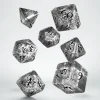 Q Workshop Dobbelstenen>Elvish Translucent & Black Dice Set (7)